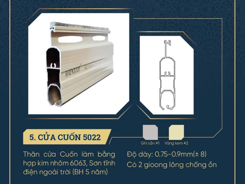 Cửa cuốn Đức Newdoor 5022-Đà Nẵng