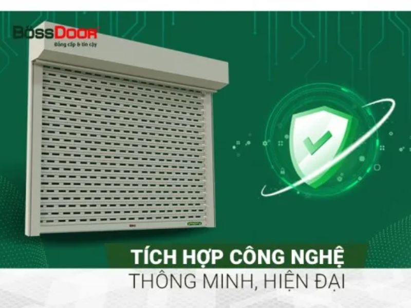Cửa cuốn lỗ thoáng Bossdoor Eco BO90NT.0325 Đà Nẵng
