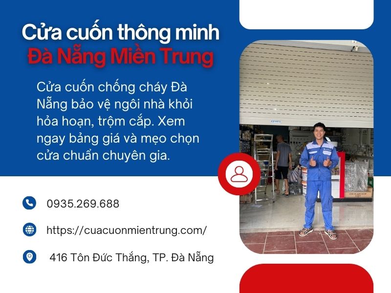 Cửa cuốn chống cháy Đà Nẵng.